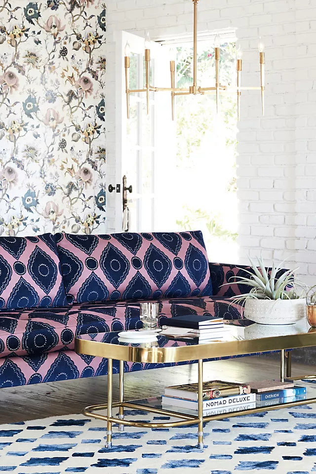 Moroccan Azure Tile Rug